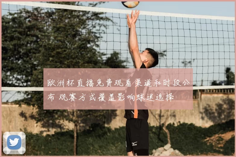 欧洲杯直播免费观看渠道和时段公布 观赛方式覆盖影响球迷选择